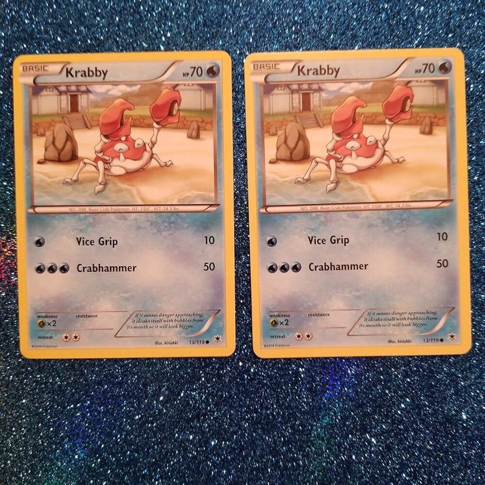 Pokemon® Card Lot 002 Cards KRABBY Pokemon Generations (21/83)